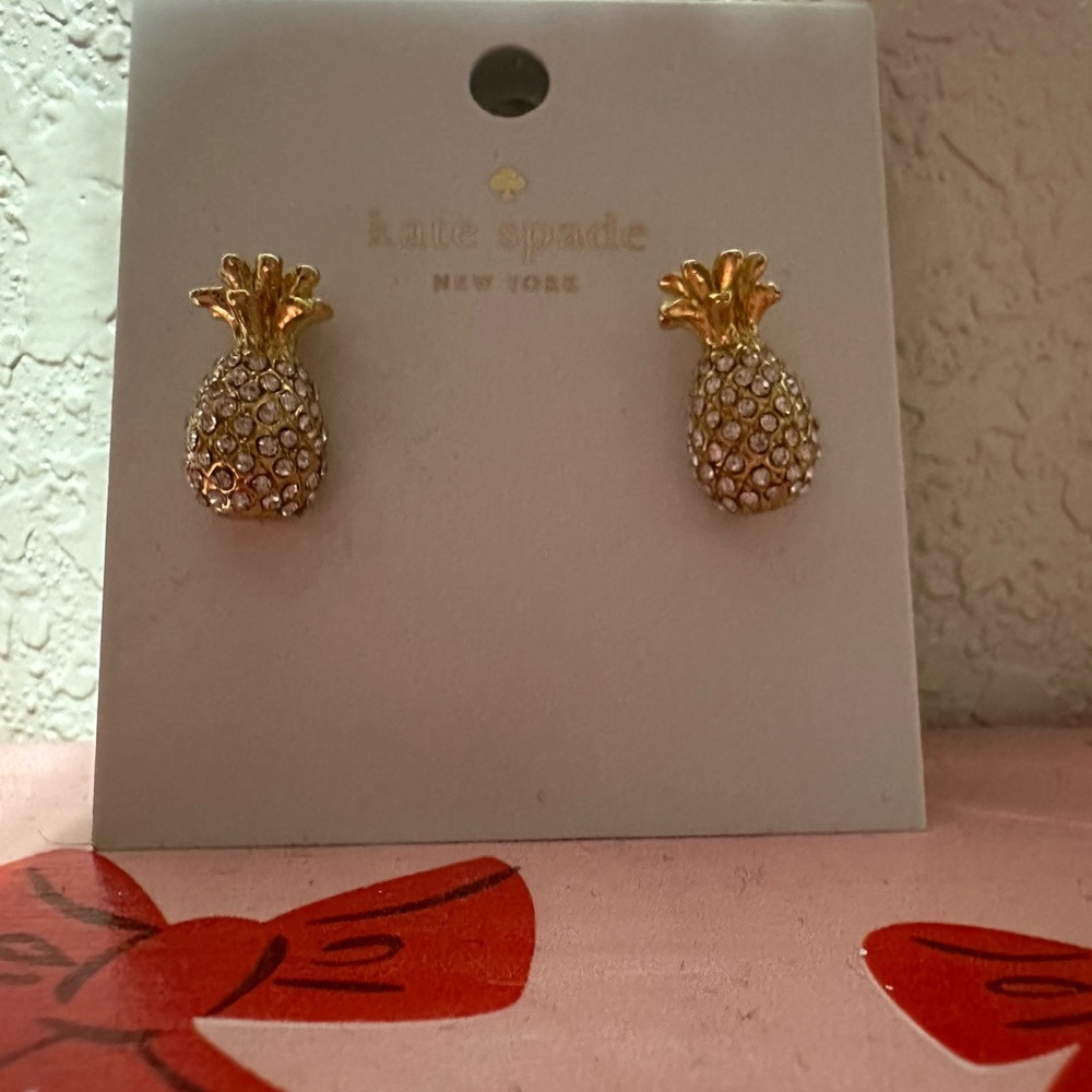 Kate Spade Gold and Silver Pineapple Earrings